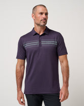 Featherweight Chest Stripe Polo Men|Golf/Purple Velvet