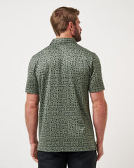 Featherweight Caves Polo Men|Golf/Dark Olive