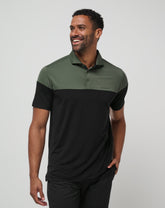 Heater Pro Color Block Polo Men|Golf/Dark Olive