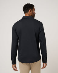 The Zinna 2.0 Long Sleeve Polo Men/Black