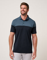 Heater Pro Color Block Polo Men|Golf/Bering Sea
