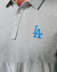 Los Angeles Dodgers The Zinna Polo Men|Game Day|New/Heather Grey