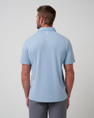 Chicago Cubs Playoff Pitch Polo Men|Game Day|New/Heather Blue