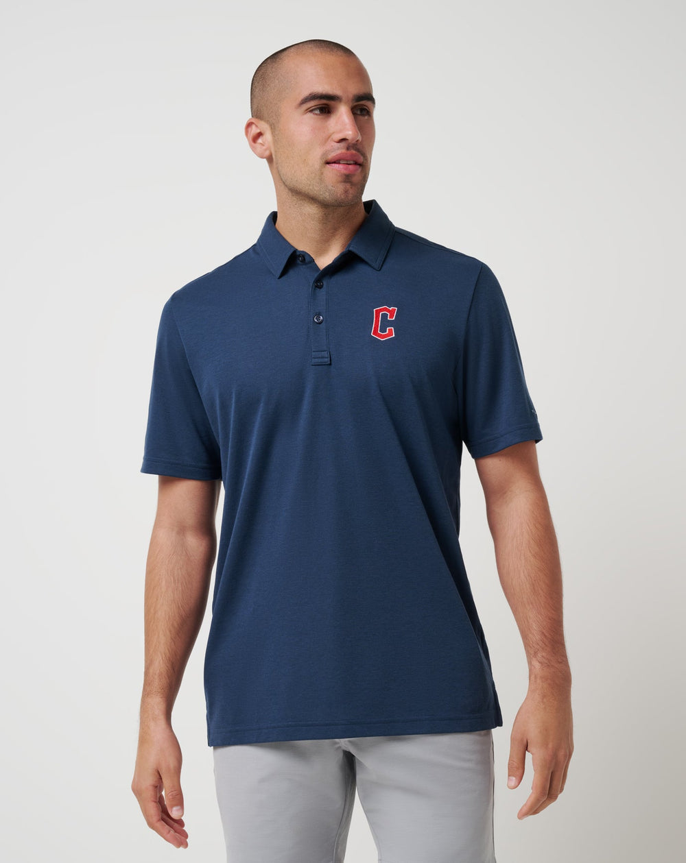 Cleveland Guardians Playoff Pitch Polo Men|Game Day|New/Navy