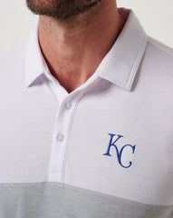 Kansas City Royals Home Run Leader Polo Men|New/White/Heather Grey