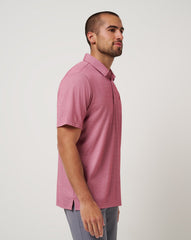 Atlanta Braves Playoff Pitch Polo Men|New/Heather Red