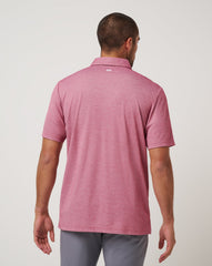 Atlanta Braves Playoff Pitch Polo Men|New/Heather Red