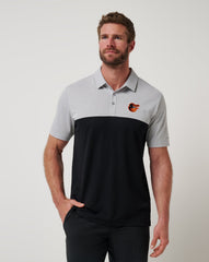 Baltimore Orioles Home Run Leader Polo Men|New/Heather Grey/Black