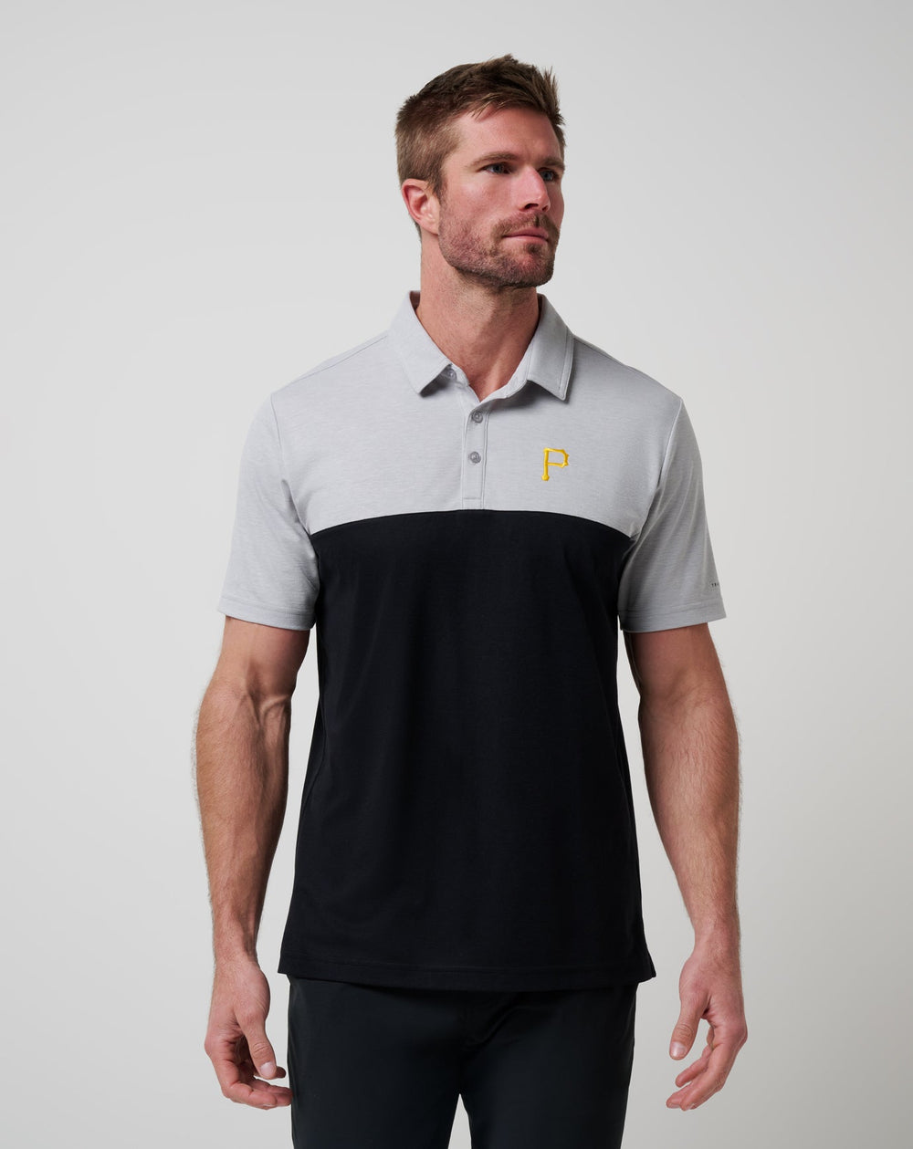 Pittsburgh Pirates Home Run Leader Polo Men|New/Heather Grey/Black