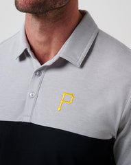 Pittsburgh Pirates Home Run Leader Polo Men|New/Heather Grey/Black