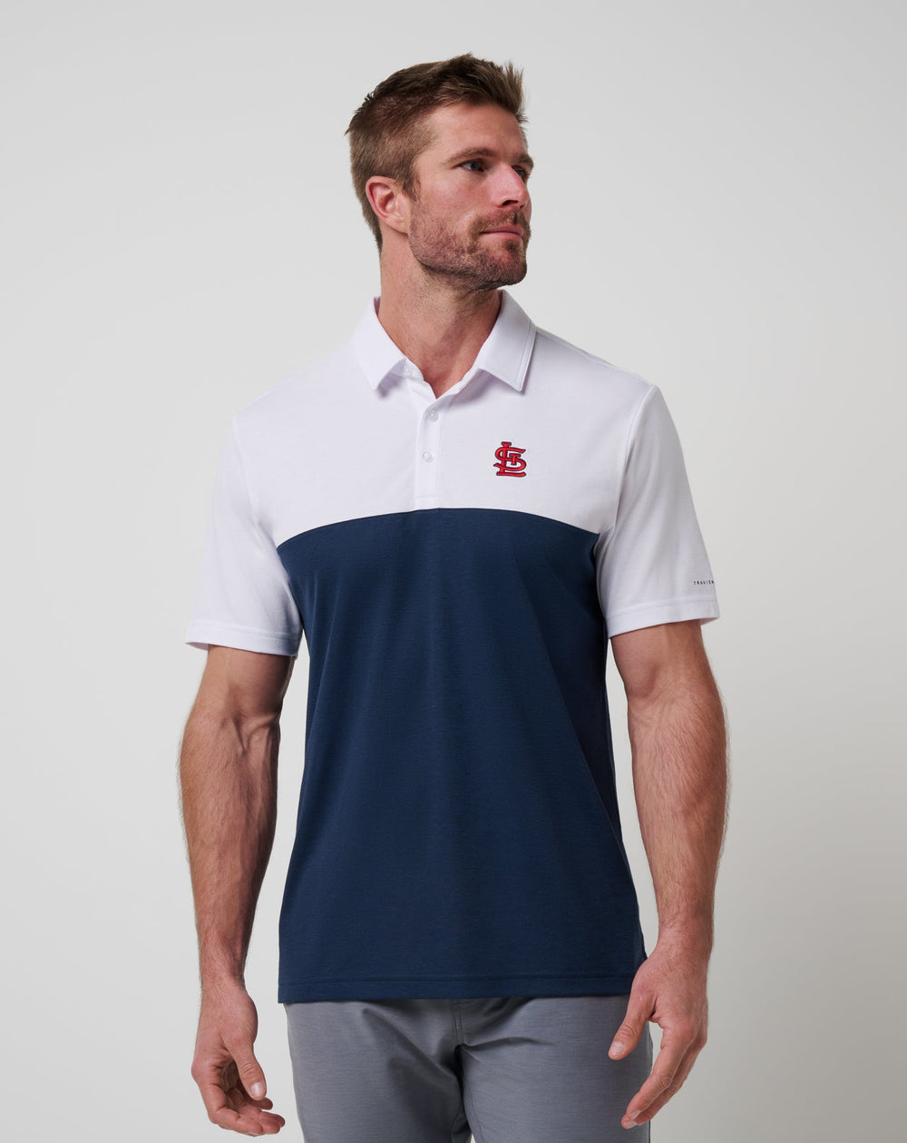 St Louis Cardinals Home Run Leader Polo Men|New/White/Navy