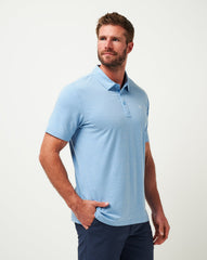 Texas Rangers The Heater Polo Men|New/Heather Heritage Blue
