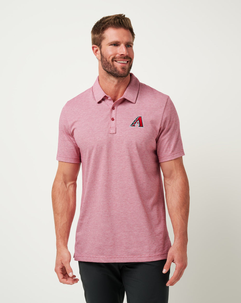 Arizona Diamondbacks The Zinna Polo Men|New/Heather Cardinal