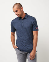Atlanta Braves The Heater Polo Men|New/Vintage Indigo/Black