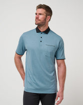 Featherweight Pocket Polo Men|Golf/Captains Blue