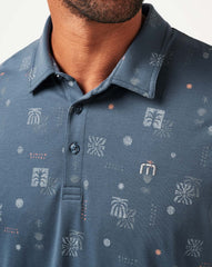 Quick Trip Polo Men/Mood Indigo/Vintage Indigo