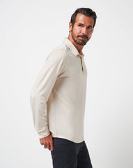 Featherweight Long Sleeve Polo Men/Italian Sand