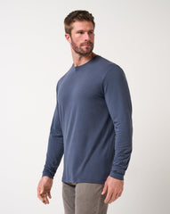 Cloud Crew Long Sleeve Tee Men/Blue Nights