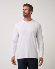 Cloud Crew Long Sleeve Tee Men/White