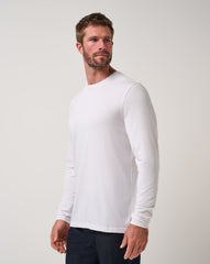 Cloud Crew Long Sleeve Tee Men/White