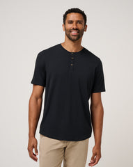 Cloud Henley Tee Men/Black