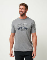 New York Yankees Strike One Tee Men|Game Day|New/Heather Grey