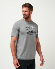 New York Yankees Strike One Tee Men|Game Day|New/Heather Grey