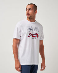 Atlanta Braves Strike One Tee Men|New/White