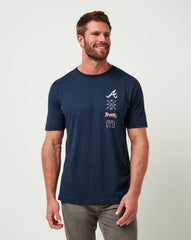 Atlanta Braves Sunset Slam Tee Men|New/Total Eclipse