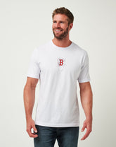 Boston Red Sox In The Dugout Tee Men|Game Day|New/White