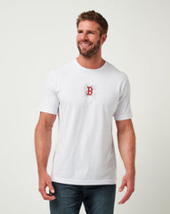 Boston Red Sox In The Dugout Tee Men|Game Day|New/White
