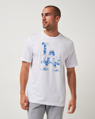 Los Angeles Dodgers Bleacher Breeze Tee Men|Game Day|New/White