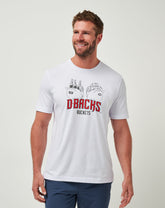 Arizona Diamondbacks Strike One Tee Men|New/White