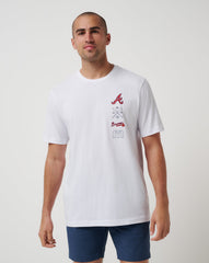 Atlanta Braves Sunset Slam 2.0 Tee Men|New/White