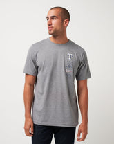 Texas Rangers Sunset Slam Tee Men|New/Heather Grey