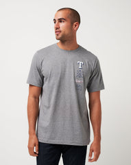 Texas Rangers Sunset Slam Tee Men|New/Heather Grey