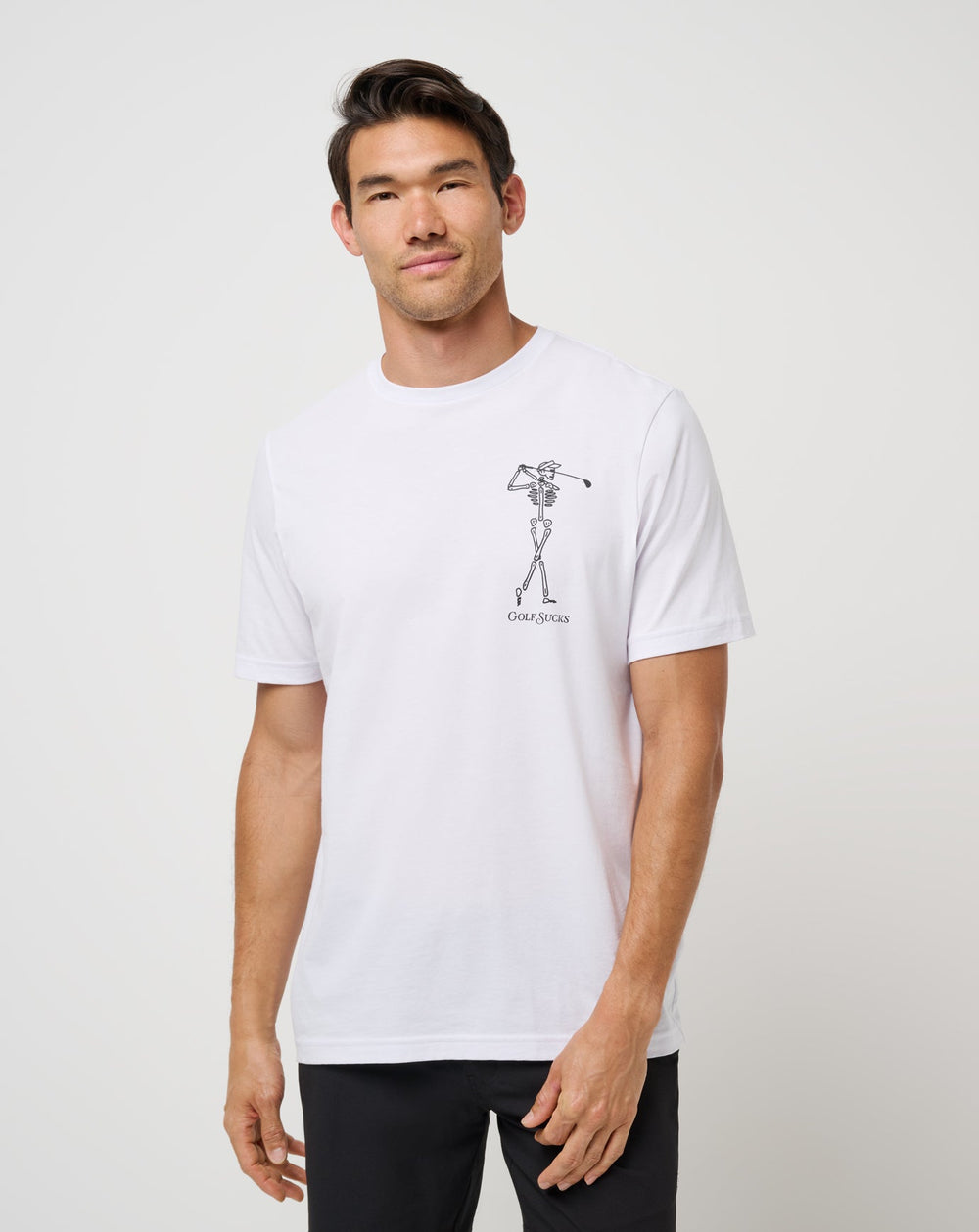 Golf Sucks Tee Men/White