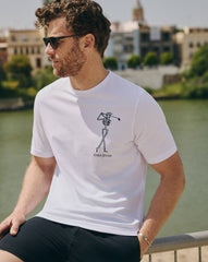 Golf Sucks Tee Men/White