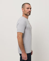 Short Layover Tee Men/Heather Light Grey
