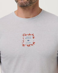 Short Layover Tee Men/Heather Light Grey