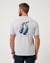 Travel Diary Tee Men/Heather Light Grey