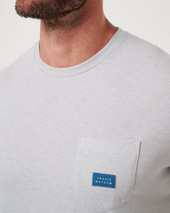 Travel Diary Tee Men/Heather Light Grey