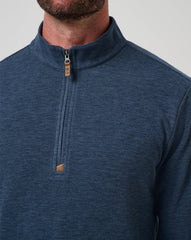 Cloud Sweater Quarter Zip Men/Heather Navy