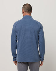 Performance Waffle Quarter Zip Men|Golf/Bering Sea
