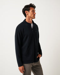 Performance Waffle Quarter Zip Men|Golf/Black