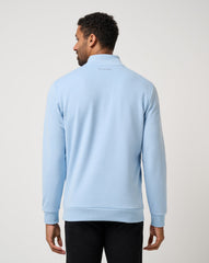 Cloud Quarter Zip 2.0 Men|Golf|New/Heather Powder Blue