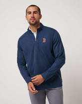 Boston Red Sox Time To Tailgate Quarter Zip Men|Game Day|New/Navy