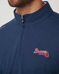 Atlanta Braves Time To Tailgate Quarter Zip Men|New/Navy