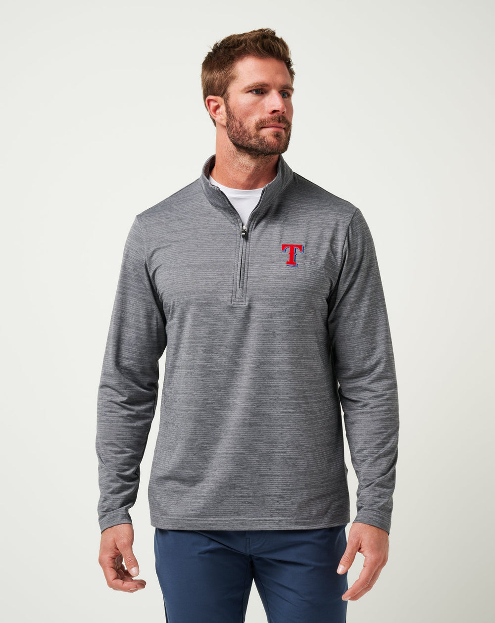 Texas Rangers The Heater Quarter Zip Men|New/Sleet/Quiet Shade
