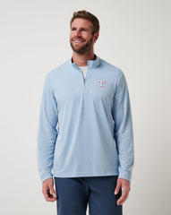 Texas Rangers Time To Tailgate Quarter Zip Men|New/Heather Blue